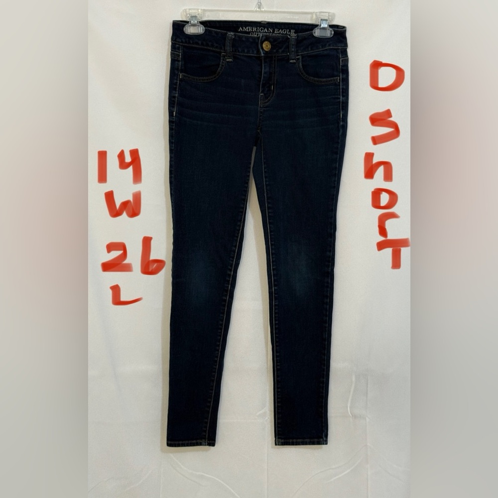 American Eagle Outfitters Dark Blue Skinny Jeans
